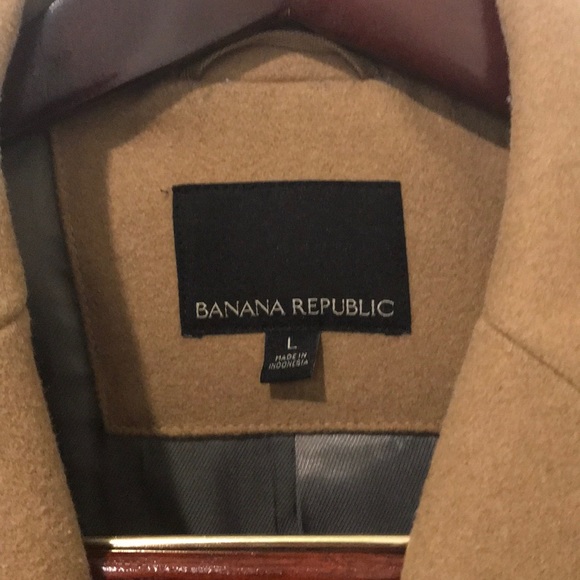 Men’s Banana Republic Tan Peacoat - Picture 2 of 5